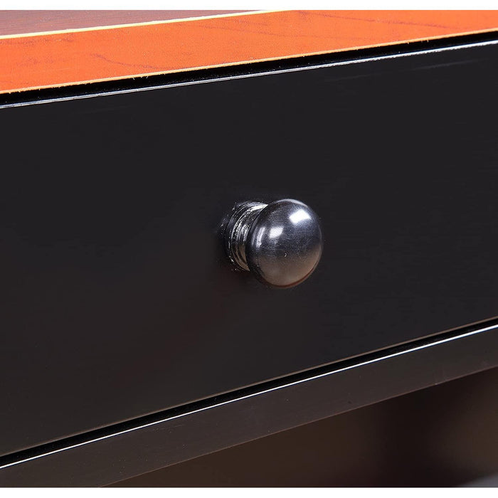 Cherry/Black Oxford Bookcase with Drawer (5 Tier)