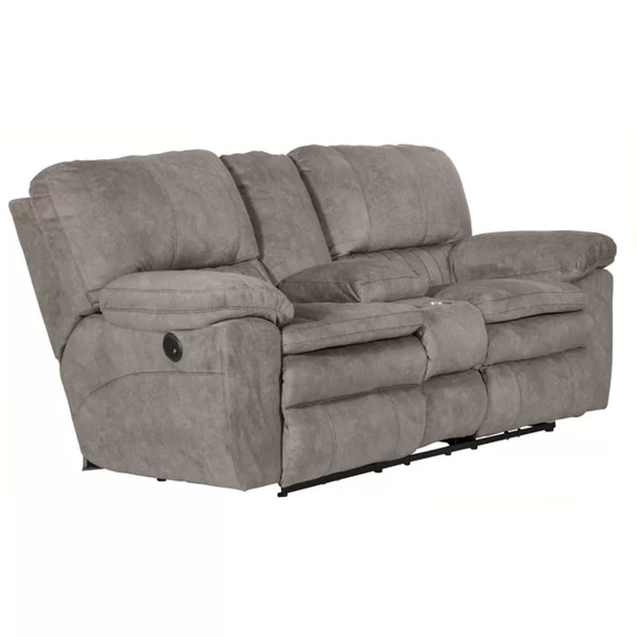 Courvevoie 81.5" Upholstered Reclining Loveseat with Storage Console