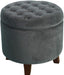 Velvet Tufted Ottoman with Storage for Home Decor