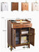 Wood Accent Buffet Sideboard Cabinet