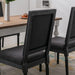 Black Upholstered Dining Chairs Driftwood, Set of 4