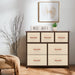 Beige 7-Drawer Closet Shelves Storage Organizer