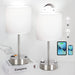Touch Table Lamps for Bedroom Set of 2 with USB Port