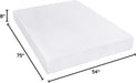 White Plush Full Memory Foam Mattress