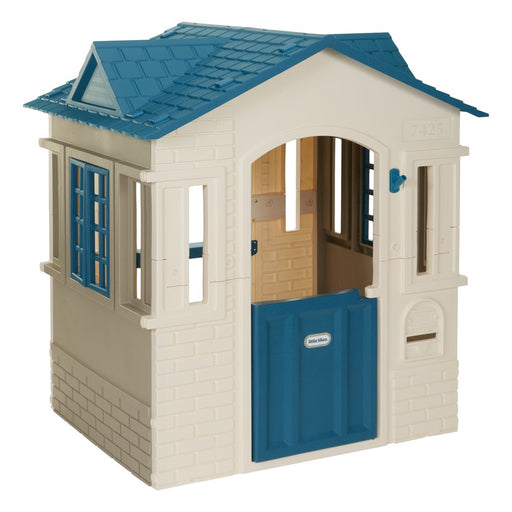 Cape Cottage Pretend Playhouse for Kids, Indoor Outdoor, with Working Door and Windows, for Toddlers Ages 2+ Years, Blue