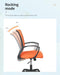 Ergonomic Orange Mesh Office Chair with Armrests