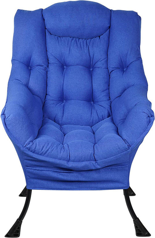 Navy High-Back Armchair for Modern Living Rooms