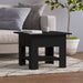 Industrial Square Coffee Table, Black