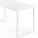 55″ White Desk with Easy Assembly