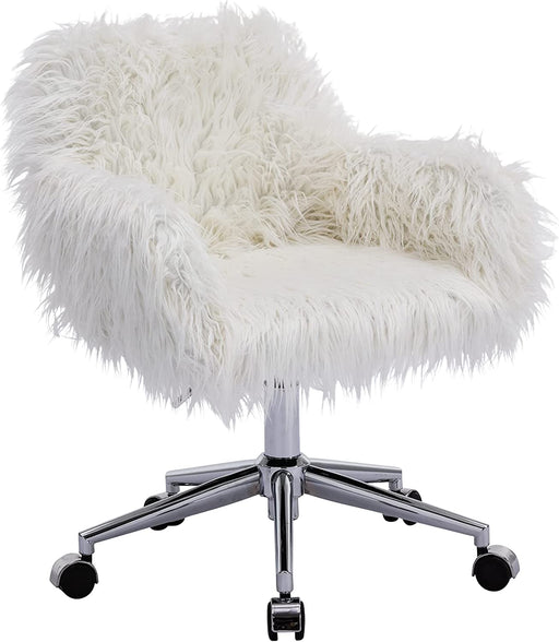 Soft Faux Fur Swivel Chair for Home Office