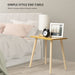 Side Table, Wooden Small Side Table for Living Room, Bedroom and Balcony