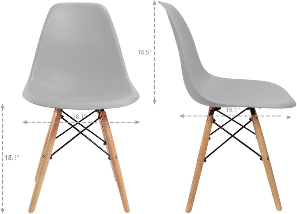 Gray Mid-Century DSW Chairs