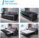 Full Size Velvet Sofa Bed with Mattress