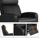 PU Leather Recliner Sofa with Lumbar Support