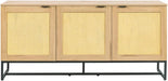 Kitchen Buffet Storage Cabinet with Sliding Barn Door