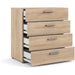 Oak Structure 4-Drawer Pepe Chest