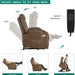 Electric Power Lift Recliner Chair for Elderly