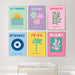 Colorful Preppy Wall Art Prints for Travelers