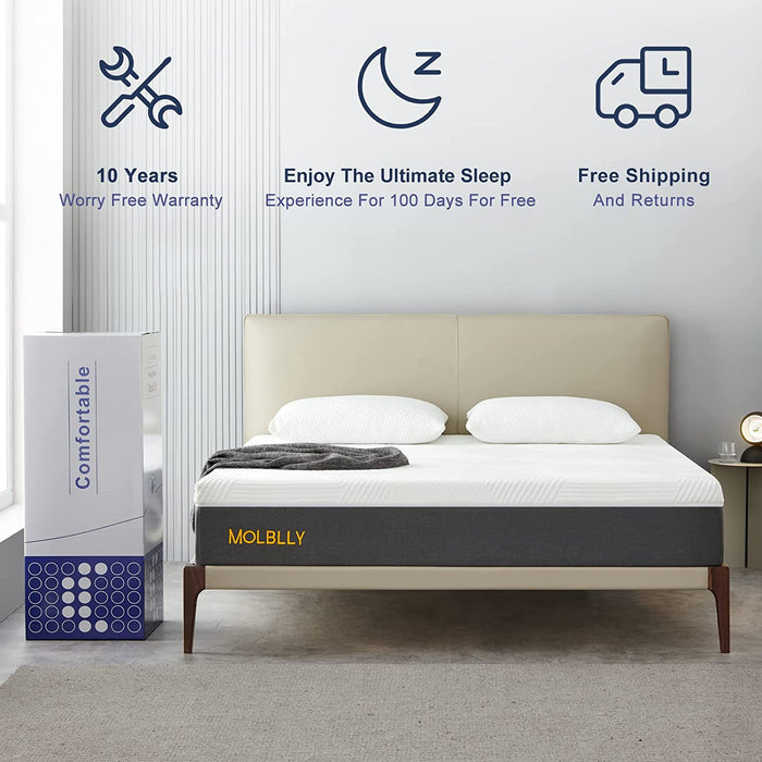 Medium Firm Queen Gel Memory Foam Mattress