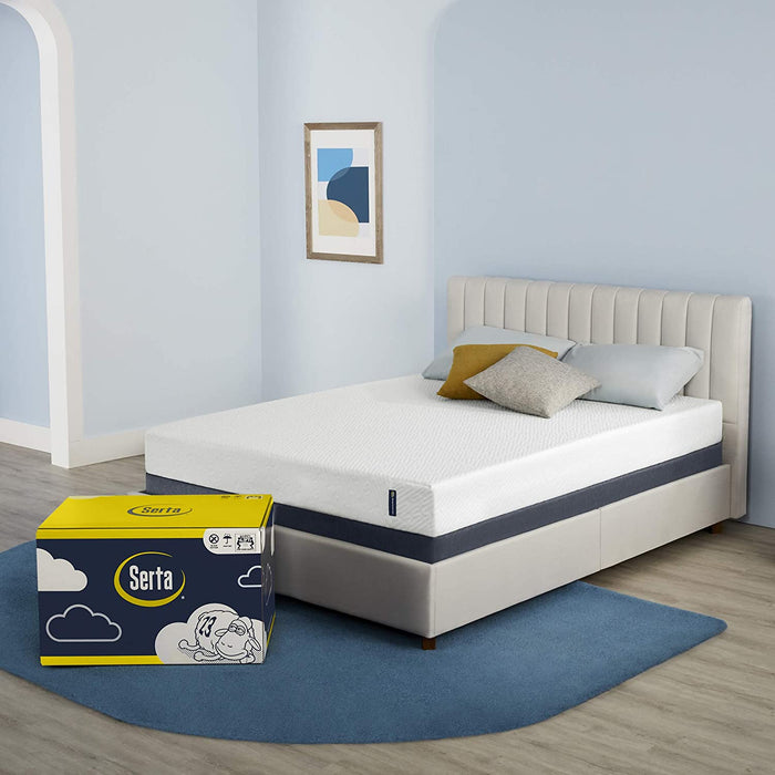 Grey Twin Memory Foam Mattress, Medium-Firm