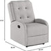 Smith Traditional Recliner, Beige + Black