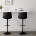 Modern Adjustable Height Faux Leather Barstools, Set of 2