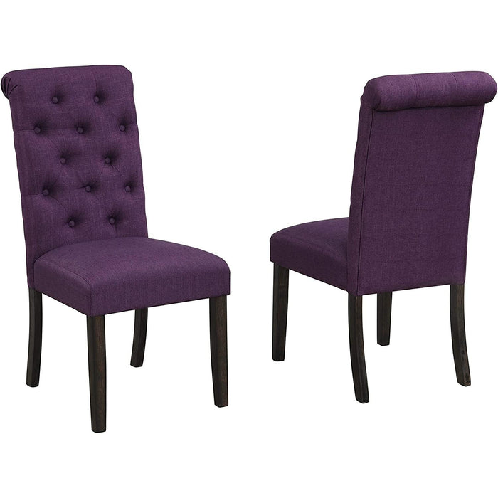 Leviton Purple Tufted Chairs