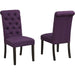 Leviton Purple Tufted Chairs
