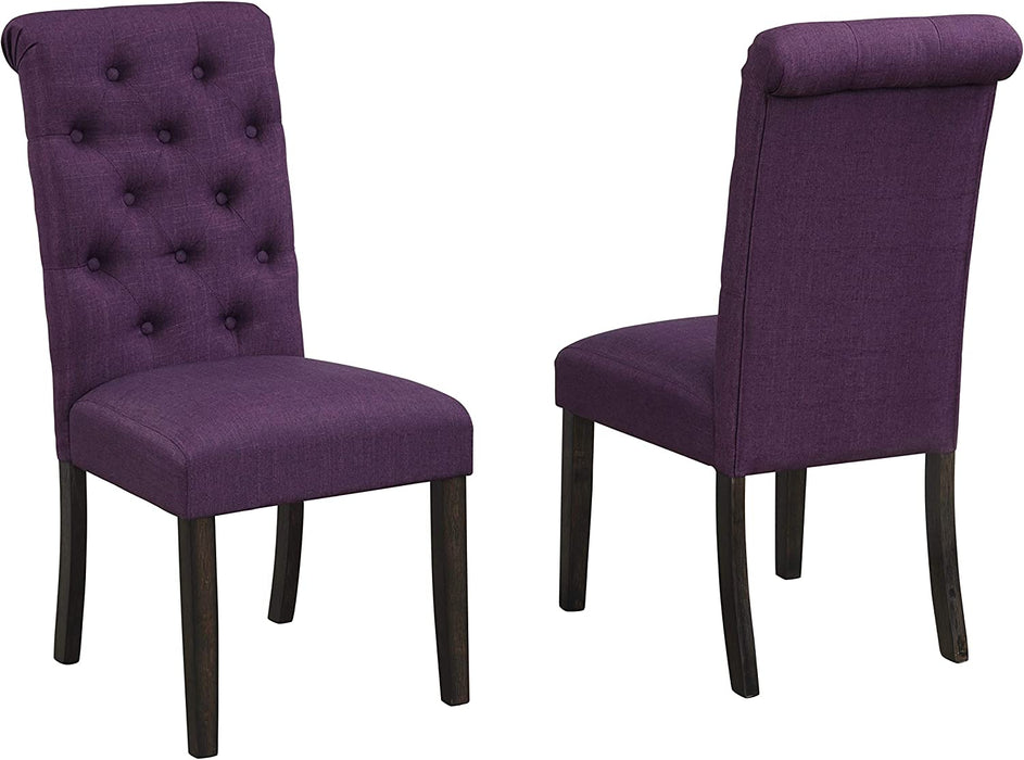 Leviton Purple Tufted Chairs