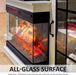 Modern 3-Sided Glass Fireplace TV Stand