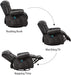 Massage Swivel Rocker Recliner with Heat and Vibration