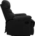 Recliner Sofa Chair, Fabric (Black)