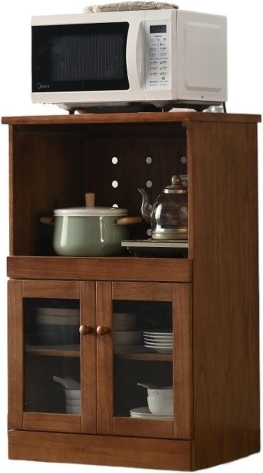 Brown Modern Storage Cabinet and Buffet Sideboard Server