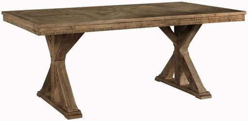 Grindleburg Farmhouse Reclaimed Wood Dining Table, Seats up to 6