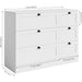 Modern White 6 Drawer Chest of Drawers