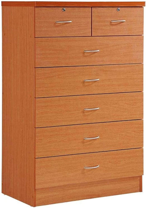 IMPORT HI70DR Cherry Chest of Drawers with Locks