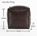 Leather Storage Ottoman for Living Room and Bedroom