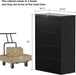 Lockable 4-Drawer Metal File Cabinet for Office/Home