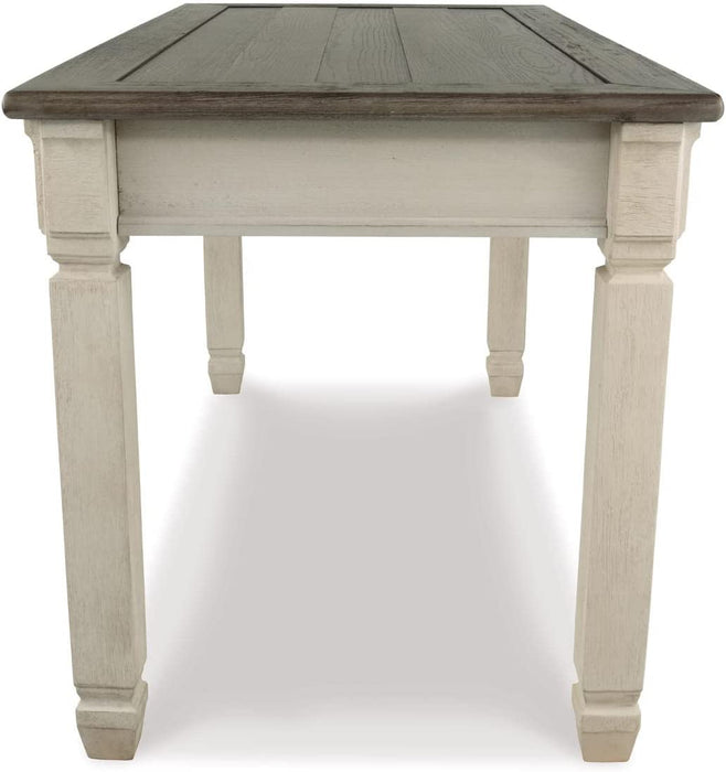 Farmhouse Writing Desk with Drawers, Whitewash