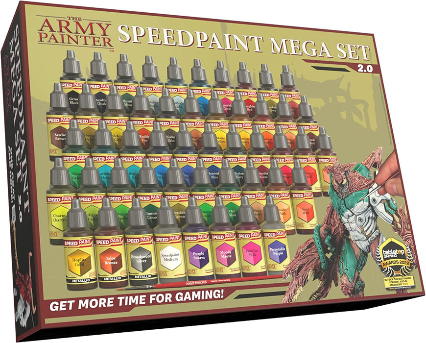 The Army Painter - Warpaints Airbrush Mega Paint Set & Airbrush Paint  Thinner Bundle - Non-Toxic Water Based Acrylic Airbrush Paint Set, Flow  Improver