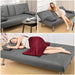Adjustable Convertible Sofa Bed with Reversible Loveseat
