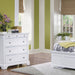 Naples White Queen Bed, Night Stand and Chest