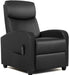 Black PU Leather Massage Recliner Chair