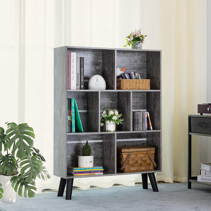 Grey deals small bookshelf