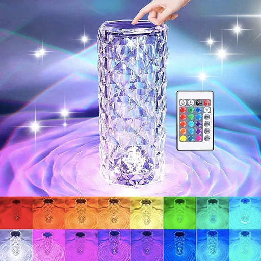 Crystal Lamp with 16 Colors and Touch Control