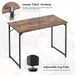 Modern Industrial Laptop Desk for Home Office