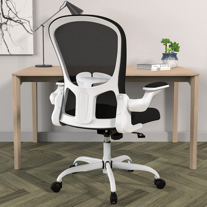 Breathable Mesh Swivel Chair with Lumbar Support