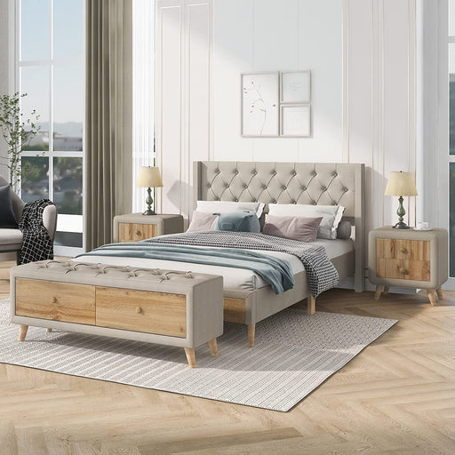 Modern 4-Piece Bedroom Furniture Set