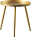 Side Table, Gold Metal Structure