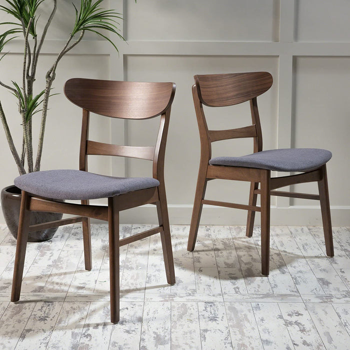 Grey Idalia Walnut Finish Chairs